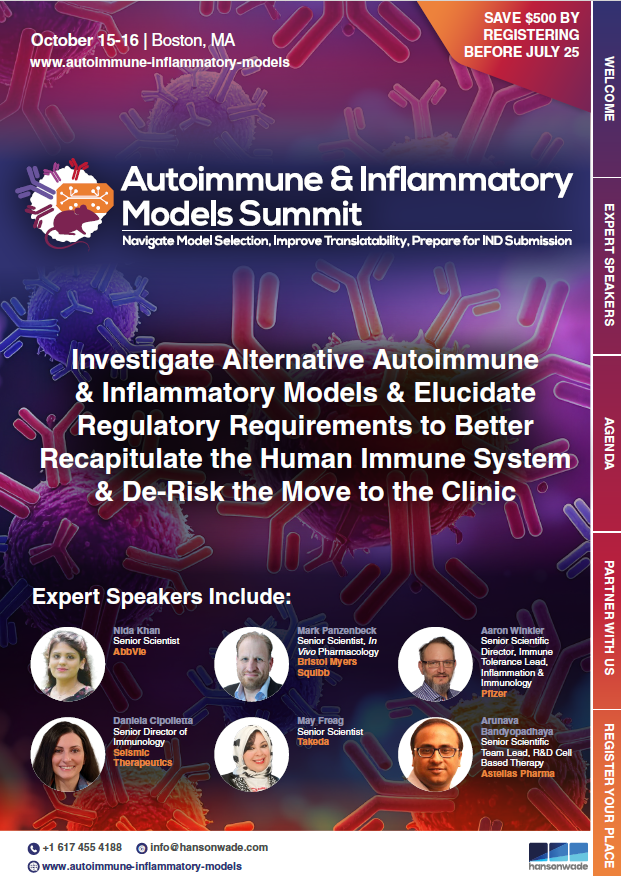 Autoimmune & Inflammatory Models - Event Guide Autoimmune & Inflammatory Models - Event Guide